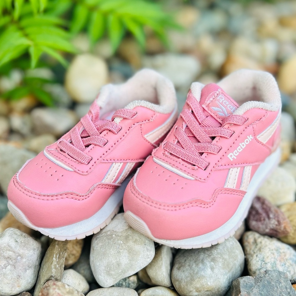 Reebok Pink Sneakers with White Accents - Picture 1 of 4